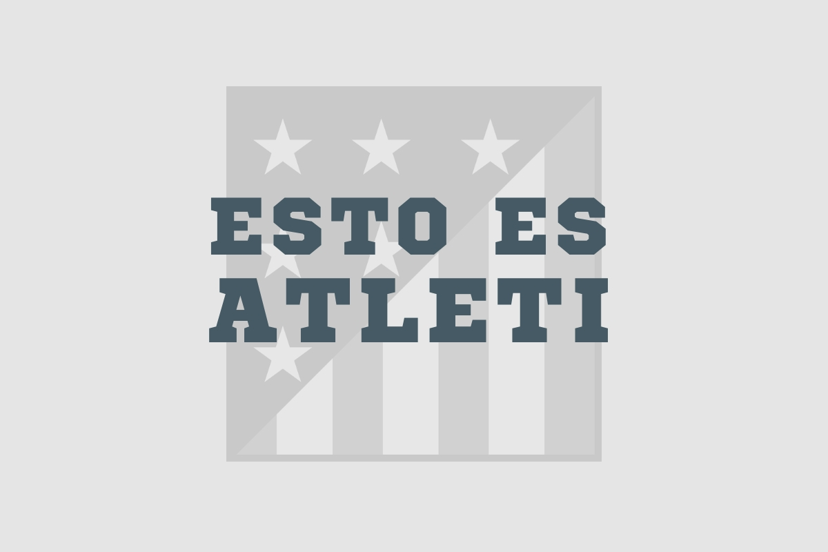 Imagen de Simeone en un montaje con el escudo del Atlético de Madrid
